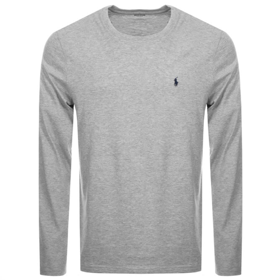 Alternative Image for ProductRalph Lauren Long Sleeved Crew Neck T Shirt Grey1